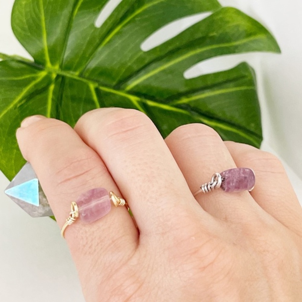 💖Handmade 🤚✨Amethyst ring✨ - Picture 3 of 7